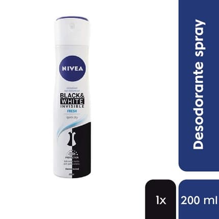 Nivea Black & White Invisible Fresh Deodrant Spray 250ml