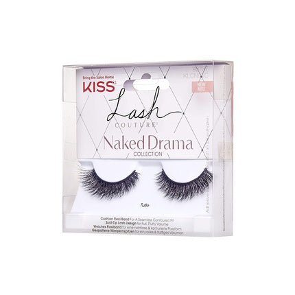 Kiss Lash Couture Faux Mink Collection Soir False Eyelashes with Glue