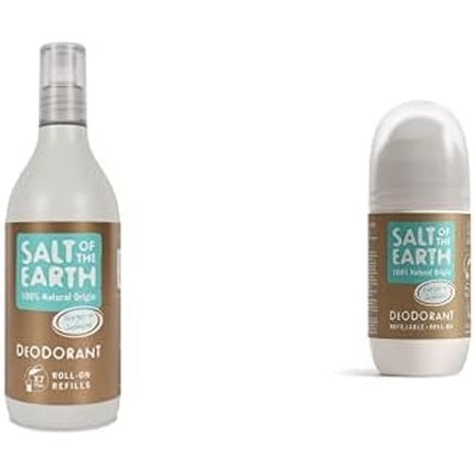 Salt Of the Earth Natural Deodorant Refillable Roll-on Ginger & Jasmine Fragrance Free 75ml Salt Of The Earth