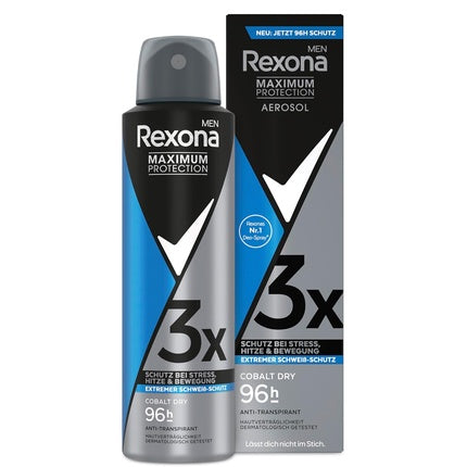 Rexona Men Maximum Protection Deodorant Spray Cobalt Dry Antiperspirant 150ml Rexona