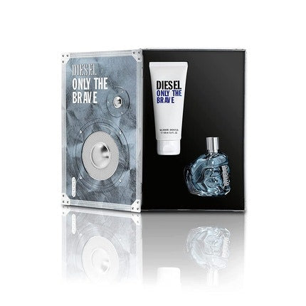 Diesel Only the Brave Eau de Toilette Spray Cologne Pour Homme 1.7oz, 1oz équivaut à 30ml  and 3.4oz, 1oz équivaut à 30ml Shower Gel Gift Set Diesel