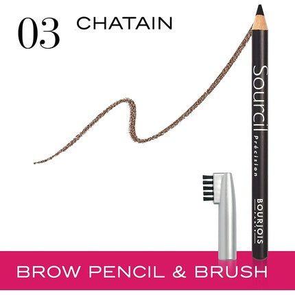 Bourjois Sourcil Brow Precision Eyebrow Pencil 3 Chatain 1.13g
