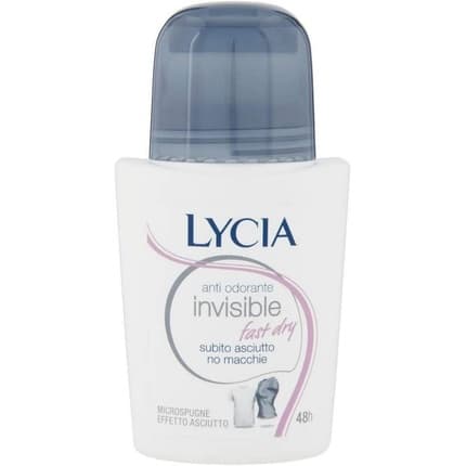Lycia Invisible Fast Dry Anti Odorant Antimacchie Roll-On Déodorant (Déo) Mixte 50ml