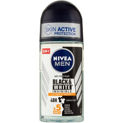 Beiersdorf Nivea Men Black&White Invisible Ultimate Protection Roll On Deodorant 1600g Beiersdorf