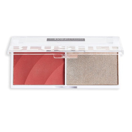 Revolution Relove Blushed Duo Blush and Highlighter - Cute