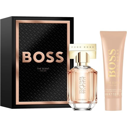 BOSS Women's BOSS The Scent For Her Festive Gift Set 30ml Eau de Parfum 50ml Body Lotion Hugo Boss