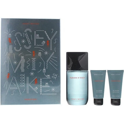 Issey Miyake Fusion d'Issey Eau de Toilette 100ml & 2 x Shower Gel 50ml Maison des fragrances