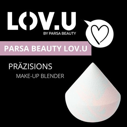 PARSA Beauty LOV.U Precision Makeup Blender Beautyblender for Dark Circles Redness and Imperfections Beauty Sponge Makeup Egg Blender Sponge