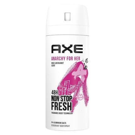 Axe Anarchy Bodyspray & Deodorant for Pure Femininity Aluminum-Free 48h Freshness Déodorant (Déo) Mixte 150ml