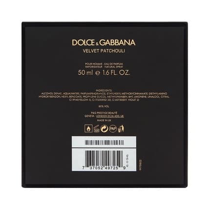 Dolce & Gabbana Velvet Patchouli Eau de Parfum 50 ml - Boisé