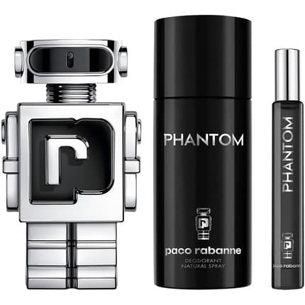 Paco Rabanne Phantom 3 Piece Gift Set And Deodorant Coffret (Coffret) Homme 100ml
