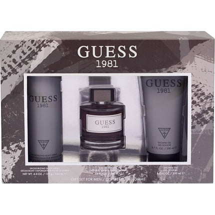 Guess 1981 For Men - Eau De Toilette 100 Ml, Shower Gel 200 Ml, Deodorant Spray 226 Ml