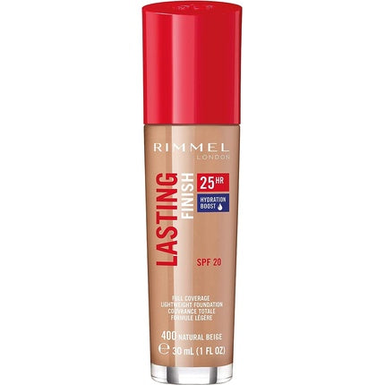 Rimmel Lasting Finish 25 Hour Foundation Natural Beige 30ml - Rimmel
