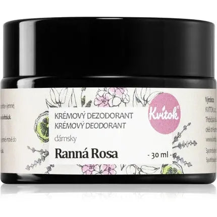 Kvitok Morning Dew Ranni Rosa Deodorant Cream 30 ml - for Sensitive Skin Kvitok