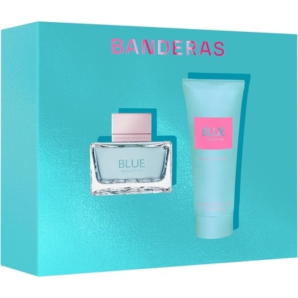 Antonio Banderas Parfum  Blue Seduction Woman Coffret Eau de toilette  50ml + Body Lotion 75ml - Floral Aquatic Notes - Ideal for Day Wear Antonio Banderas