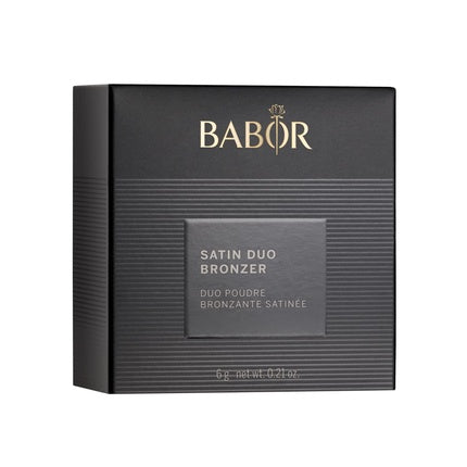 BABOR MAKE UP Satin Duo Bronzer Baked Two-Tone Lightweight Bronzing Powder for a Natural Tan Finish 6g