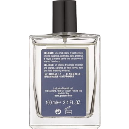 Proraso Azur Lime Cologne Mediterranean Citrus Fragrance Eau de Cologne (EDC) Mixte 100ml