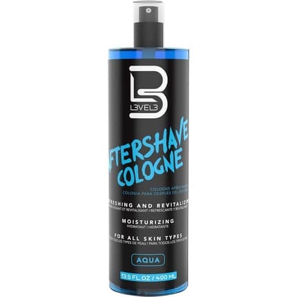 L3 Level 3 After Shave Cologne Calms Redness and Irritation Hydrating and Refreshing for your Skin Protects from Nicks and Bumps L3 Aqua Fragrance (Fragrance) Mixte