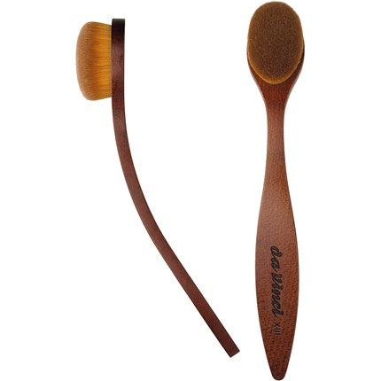 Puder Rouge Highlighter and Contour Brush with Soft Touch Fiber Vegan Synthetic Size 13 Made in Germany