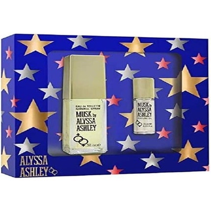 Musk Alyssa Eau De Toilette 50ml + Oil 7.5ml Alyssa Ashley