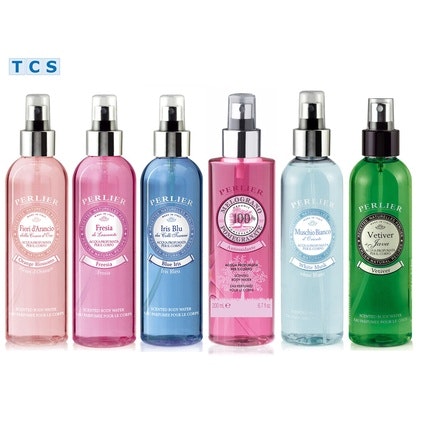 PERLIER Scented Body Spray 6 Scents 200ml Each Pearl