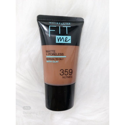 Maybelline Fit Me Matte & Poreless with Clay Foundation 18ml 359 Nutmeg