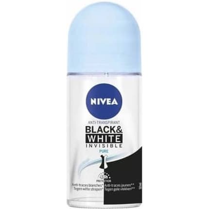 Nivea Deodorant Roller Invisible Black & White Pure Déodorant (Déo) Mixte 50ml
