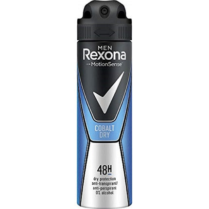 Rexona Cobalt Dry Men Antiperspirant for Long-lasting Freshness 48-hour Protection 150ml Rexona