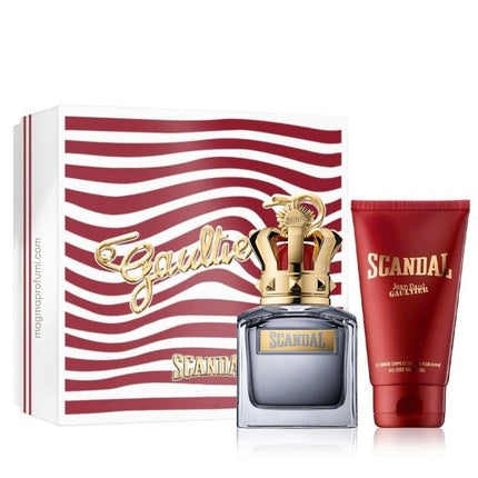 Jean Paul Gaultier Scandal Pour Homme Eau de Toilette 50ml with Shower Gel 75ml Men's Box Jean Paul Gaultier