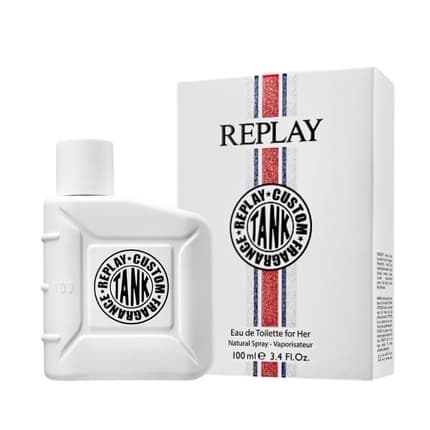 Replay Tank Custom For Woman Sweet and Enveloping 's Fragrance with Seductive and Magnetic Character Chypre-Floral Scent Eau de Toilette (EDT) Femme 100ml