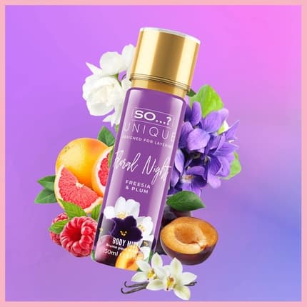 So...? Unique Women's Floral Night Body Mist Fragrance Spray 150ml