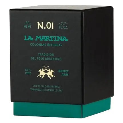 La Martina Blue Gardenia Intense Eau de Cologne 80ml Pour Homme and Femme La Martina