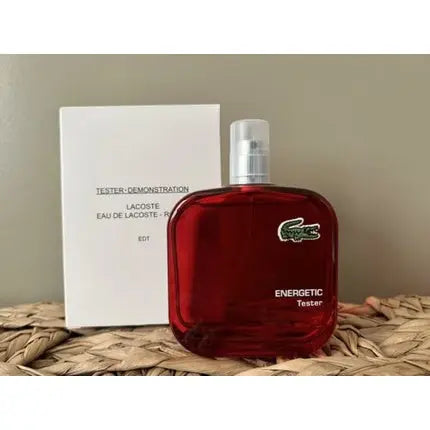 Lacoste L.12.12 ROUGE-ENERGETIC Eau de Toilette Spray for Men 3.3oz 100ml