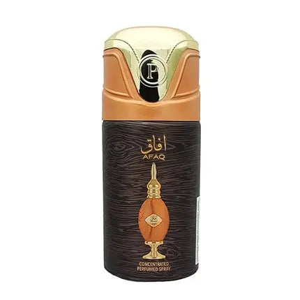 Lattafa Afaq Deodorant Body Spray Unisex 250ml Perfumed Long Lasting Refreshing Fragrance Scent Blended with Oud & Musk Lattafa