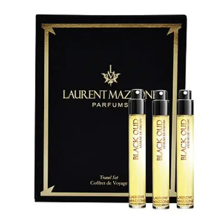 Laurent Mazzone Set Trio Black Oud Extrait De Parfum For Men - 3 Pieces, 15 Ml Each Laurent Mazzone