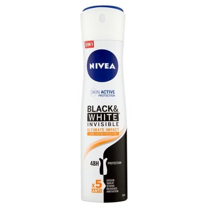 Nivea Black & White Invisible Anti-perspirant Deodorant Déodorant (Déo) Homme 125ml