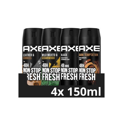 AXE Gift Set The Perfect Scent includes Four Different Bodysprays for Daily Body Care Deodorant Gift Set Axe/Lynx