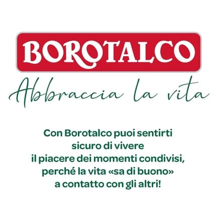 Borotalco 's Deodorant Pure with Essential Talc Formula Alcohol and Aluminum Salts Free Dry Odor Blocking Mineral Scent 72h Effectiveness Déodorant (Déo) Homme