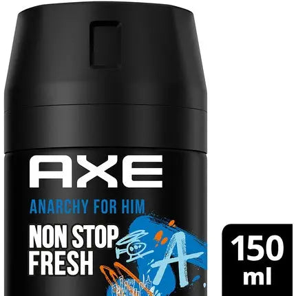 Axe Anarchy Deodorant Spray for Men without Aluminum Salts 150ml Axe/Lynx