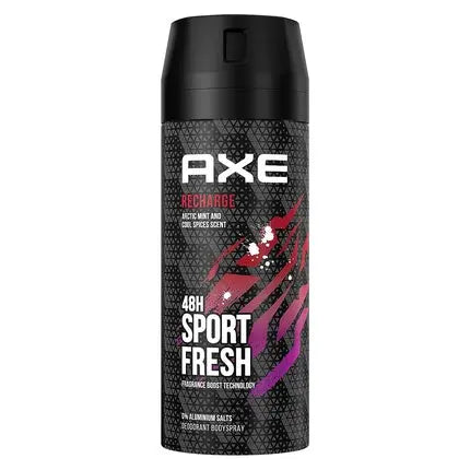 Axe Bodyspray Recharge Sport Fresh Deodorant without Aluminum 150ml Axe/Lynx