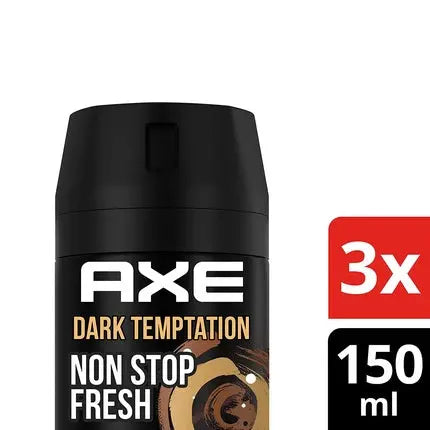 Axe Dark Temptation Body Spray Deodorant without Aluminum 150ml Axe/Lynx