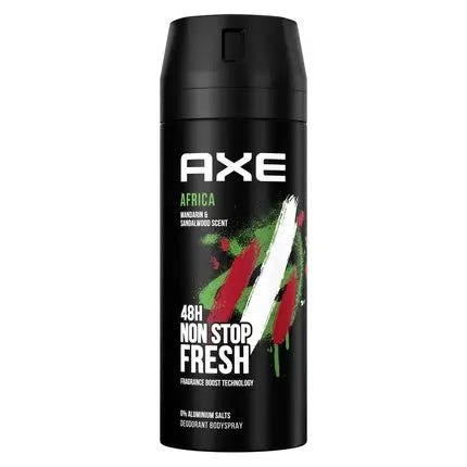 Axe Bodyspray Africa Without Aluminum Salts Non Stop Fresh 150ml Axe/Lynx