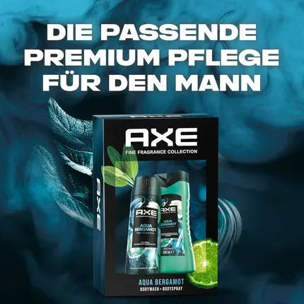 Axe Fine Fragrance Gift Set Aqua Bergamot with Body Spray and Shower Gel 150ml 300ml Axe/Lynx