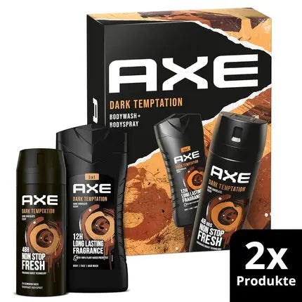 Axe Dark Temptation Gift Set with Bodyspray and Shower Gel Axe/Lynx
