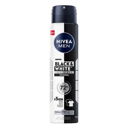Nivea Black & White Invisible Original Antiperspiring Spray 250ml