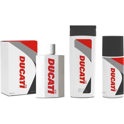 Ducati ICE Deo Intense & Refreshing Aromatic Woody Scent Lemon & Eucalyptus Notes Long-Lasting Protection Italian High-End Deodorant Déodorant (Déo) Homme 150ml