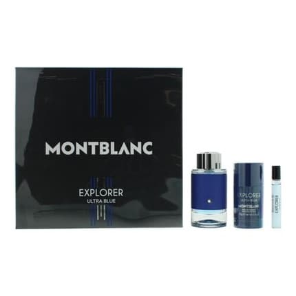 Montblanc Explorer Ultra Blue 3 Piece Gift Set Fragrance (Fragrance) Homme