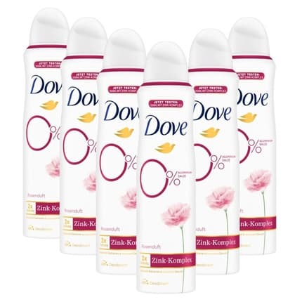 Dove Rose Scent Deodorant with Nourishing Zinc Complex 0% Aluminum Déodorant (Déo) Mixte 150ml