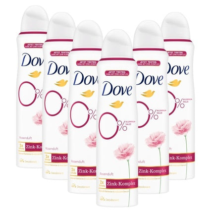 Dove Rose Scent Deodorant Spray with Nourishing Zinc Complex 0% Aluminum 150ml Dove