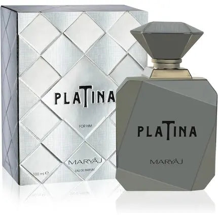 MARYAJ PLATINA Perfume for Men Eau De Parfum 100ml Citrus Fruity Aromatic Floral Amber Patchouli Oakmoss Maryaj